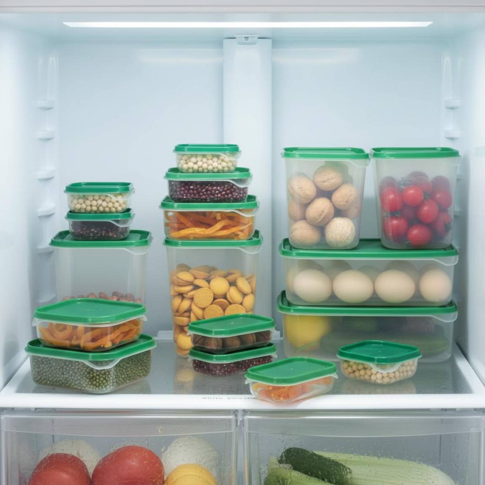 Food Storage Containers Set - 17 Parça Buzdolabı Saklama Kutusu Seti