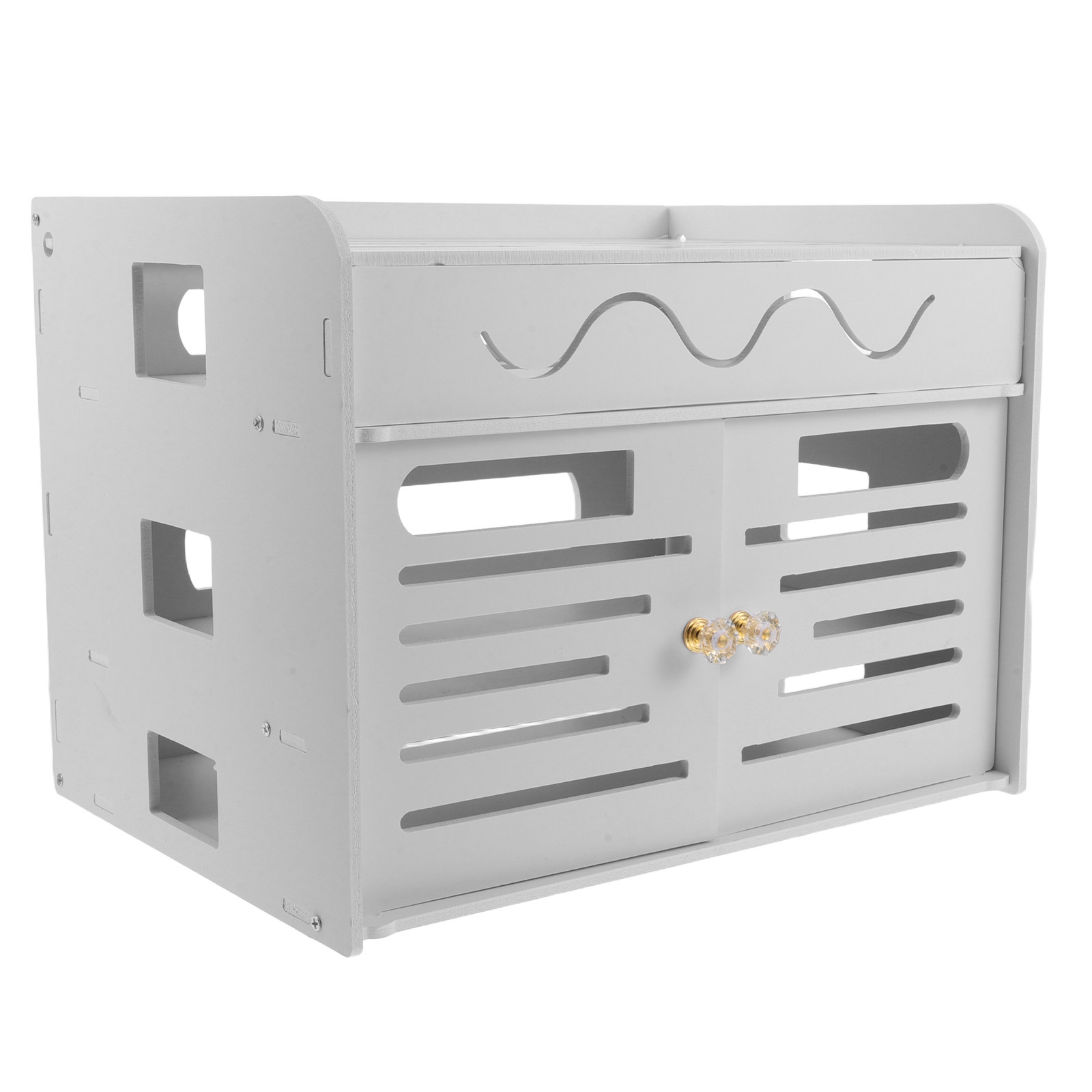 Food Storage Box - 3 Katmanlı Beyaz Router Düzenleyici Kutu,