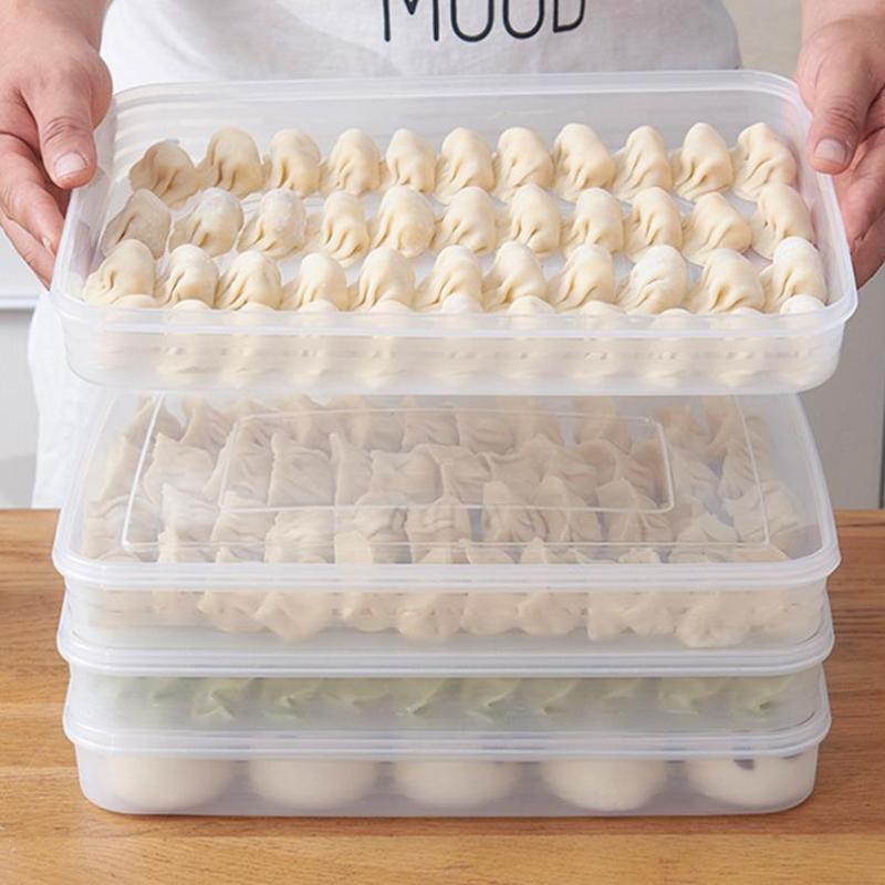 Food Storage Containers Set - Şeffaf Mutfak Saklama Kutusu Buzdolabı Düzenleyici