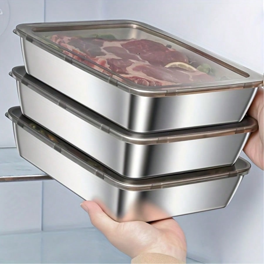 Food Storage Containers Set - 6 Parça (3 Kutu + 3