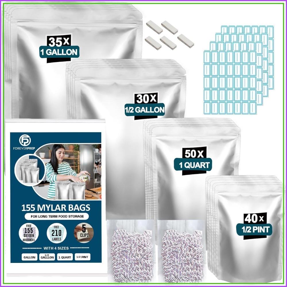 Food Storage Long Term - 155 Oksijen Emici, 210 Etiket ve
