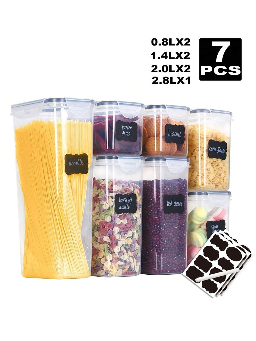 Food Storage Jar Labels - 1/3/5/7 adet gıda saklama kavanozları yeniden
