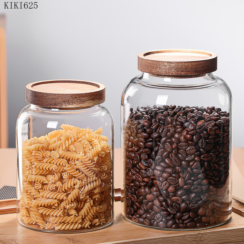 Glass Food Storage Xl - Mutfak gıda konteyner reçel şeker çay