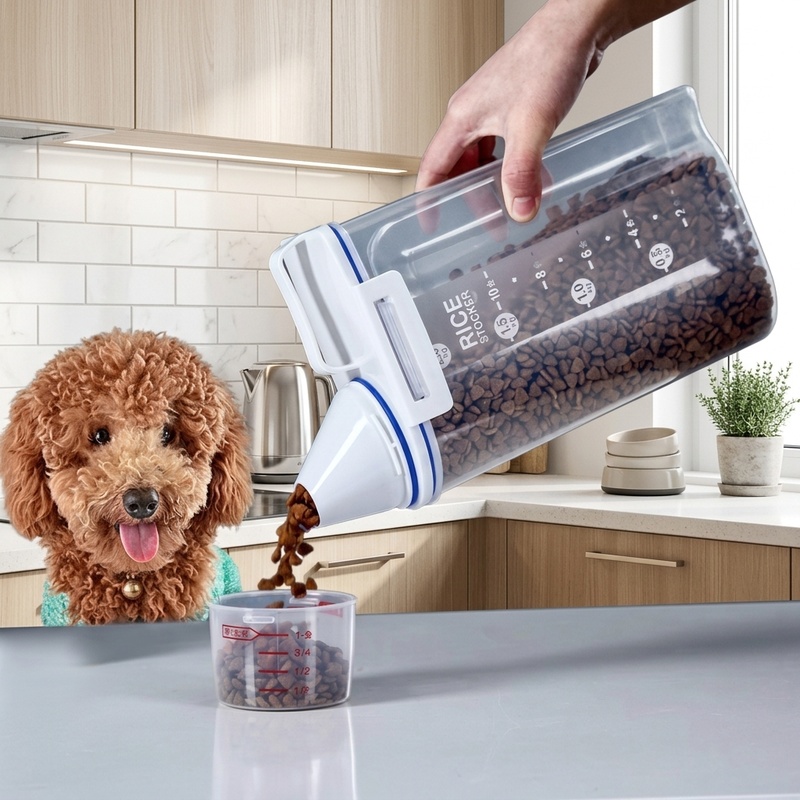 Dog Food Storage Xl - Premium Hava Geçirmez Evcil Hayvan Maması