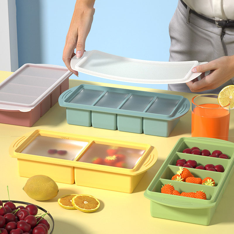 Xl Food Storage Containers With Lids - Silikon Buzluk Kabı Kapaklı Çorba Küpleri