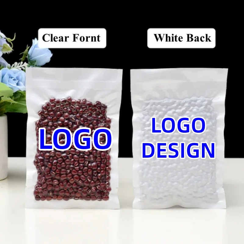 Food Storage Long Term - 100 adet açık üst şeffaf beyaz