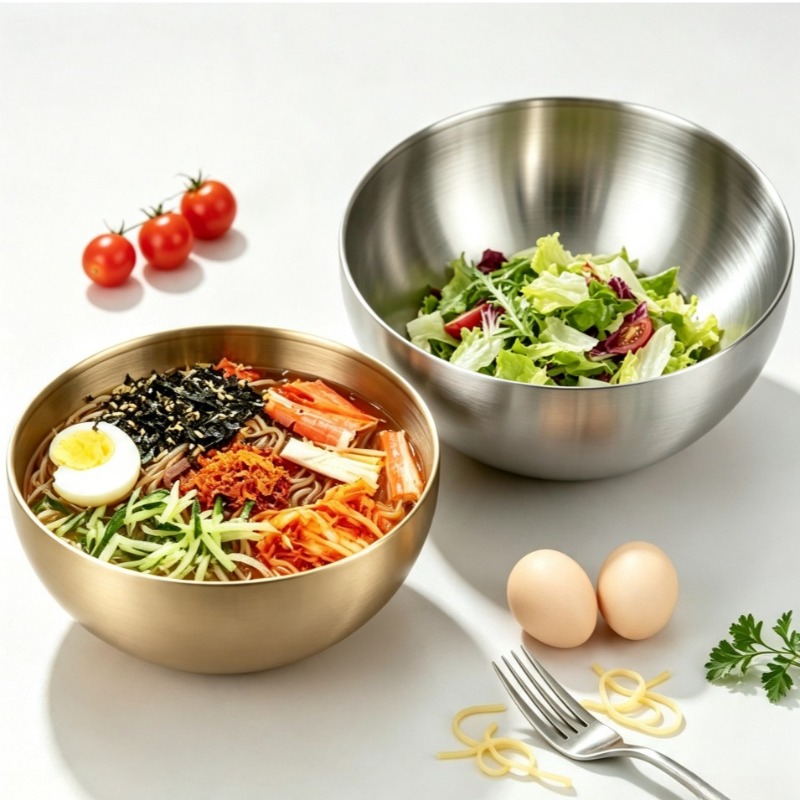 Food Storage Stainless Steel Containers - Paslanmaz Çelik Karıştırma Kaseleri Metal Servis
