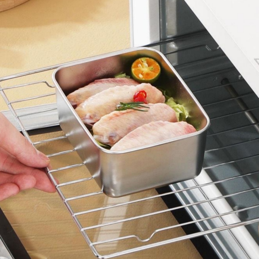 1-2-3 adet Dikdörtgen Paslanma - Food Storage Stainless Steel Containers incelemesi ve fiyatı