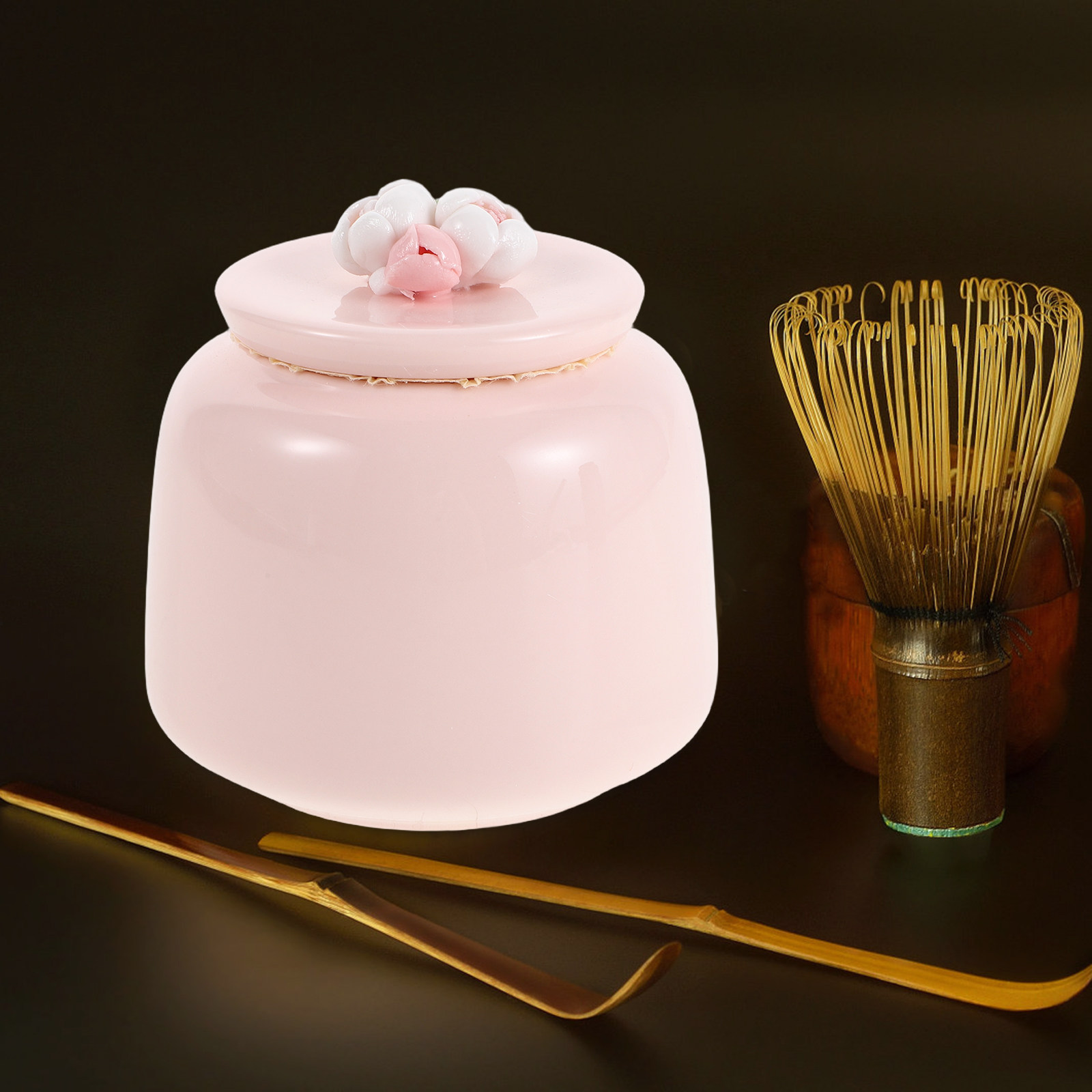 Seramik Çay Kavanozu Pembe Por - Food Storage Jars Airtight incelemesi ve fiyatı