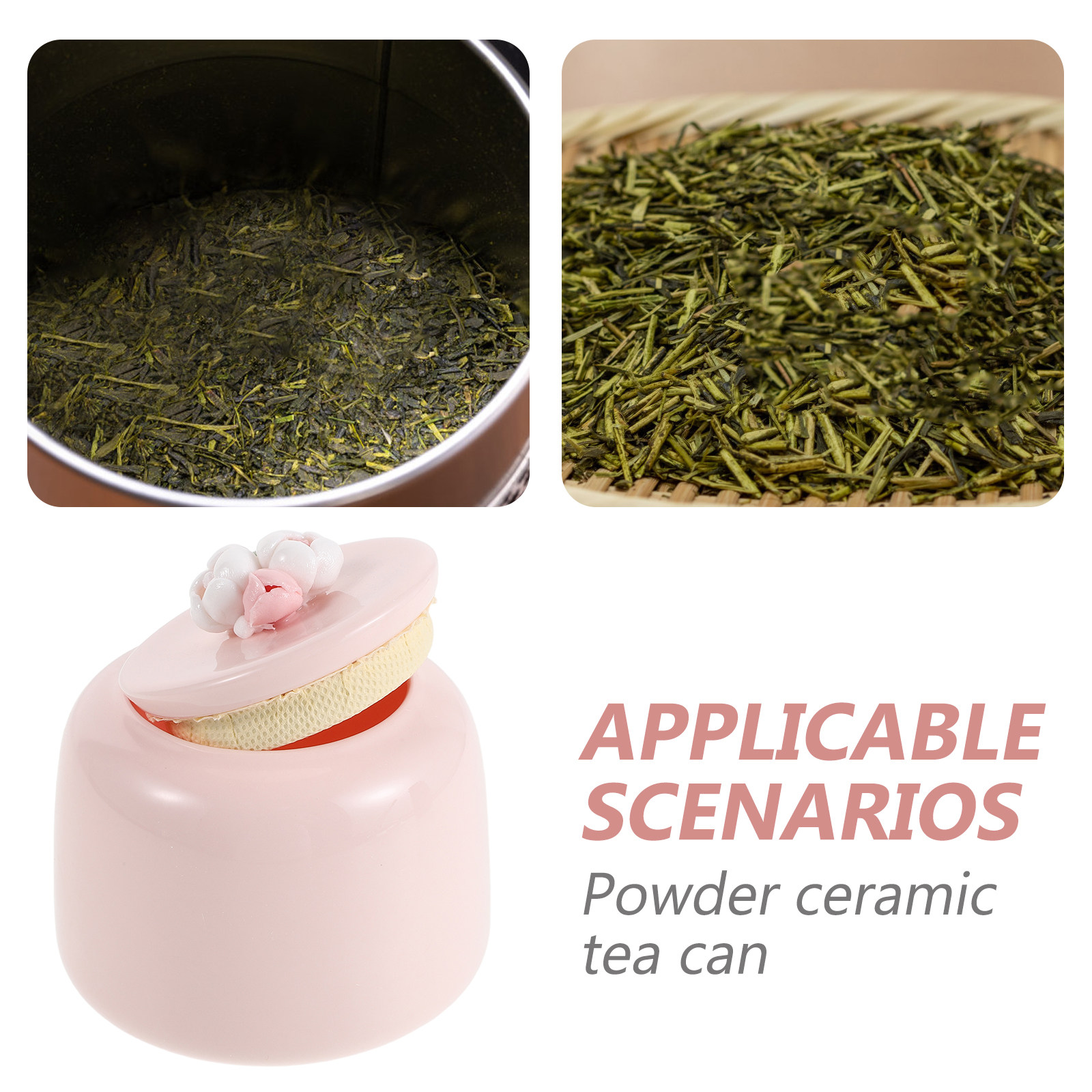 Seramik Çay Kavanozu Pembe Por - Food Storage Jars Airtight incelemesi ve fiyatı