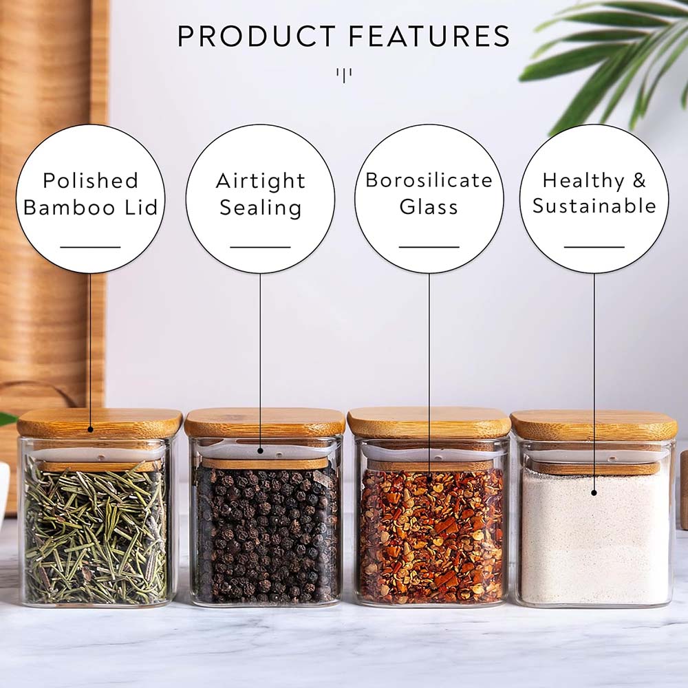 5oz cam kavanozlar baharat eti - Food Storage Jar Labels incelemesi ve fiyatı