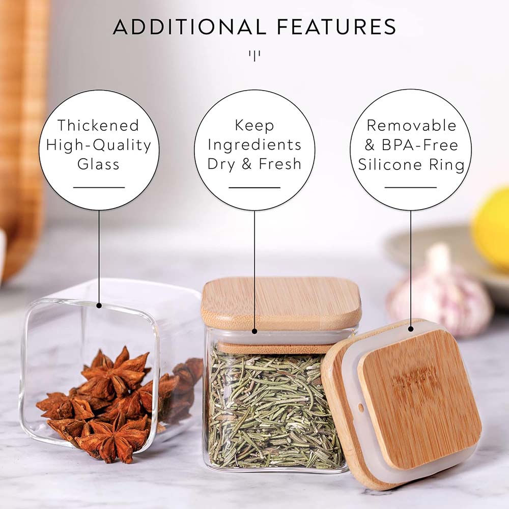 5oz cam kavanozlar baharat eti - Food Storage Jar Labels incelemesi ve fiyatı