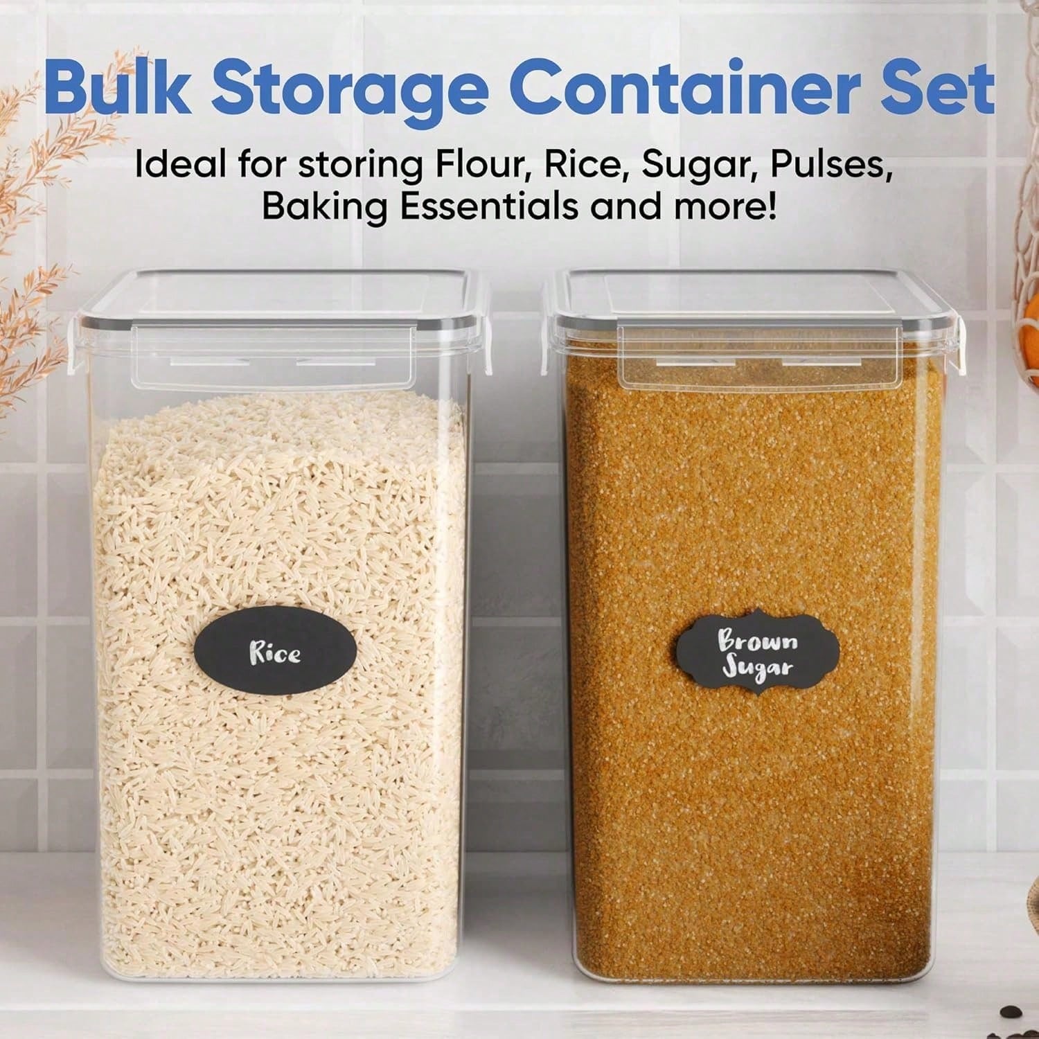 Ekstra Büyük Un ve Şeker Sakla - Food Storage Containers Set incelemesi ve fiyatı