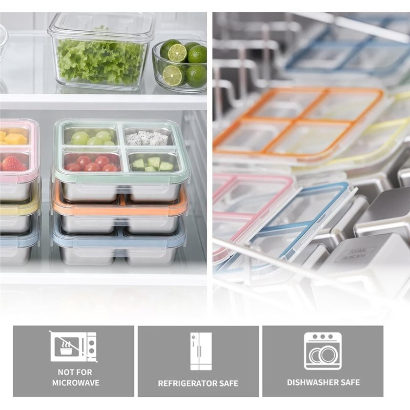 GIGI 4'lü Paslanmaz Çelik Atış - Food Storage Stainless Steel Containers incelemesi ve fiyatı
