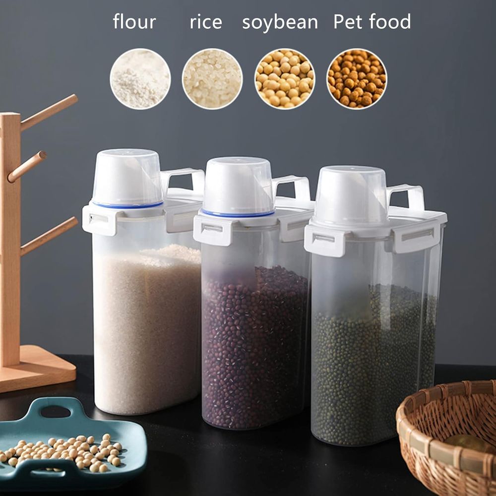 5.5 Lbs Pirinç Hava Geçirmez K - Food Storage Containers Set incelemesi ve fiyatı