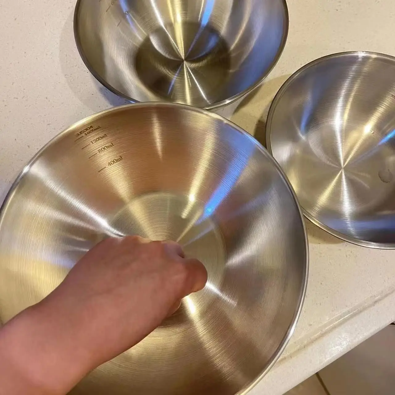 1-3 Paslanmaz Çelik Kase Seti  - Food Storage Home incelemesi ve fiyatı