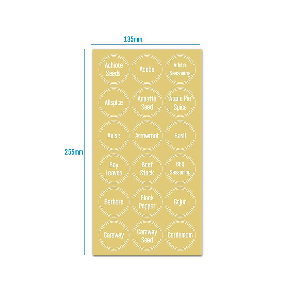 144 adet/takım şeffaf baharat  - Food Storage Jar Labels incelemesi ve fiyatı