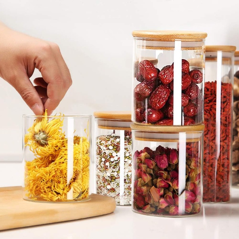 12'li Cam Kavanoz Seti, Bambu  - Food Storage Jar Labels incelemesi ve fiyatı
