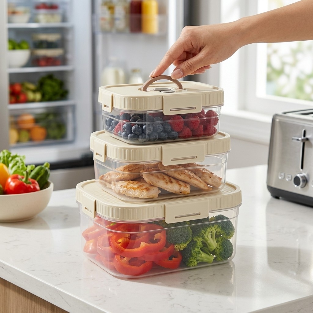 Saplı, İstiflenebilir, Sızdırm - Food Storage For Refrigerator incelemesi ve fiyatı
