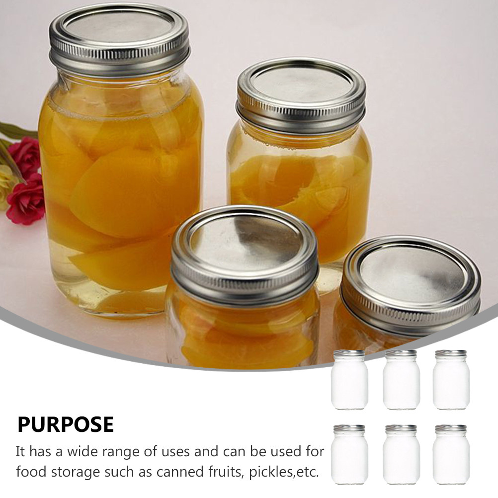 6 adet şeffaf yuvarlak cam kav - Food Storage Jars & Containers incelemesi ve fiyatı