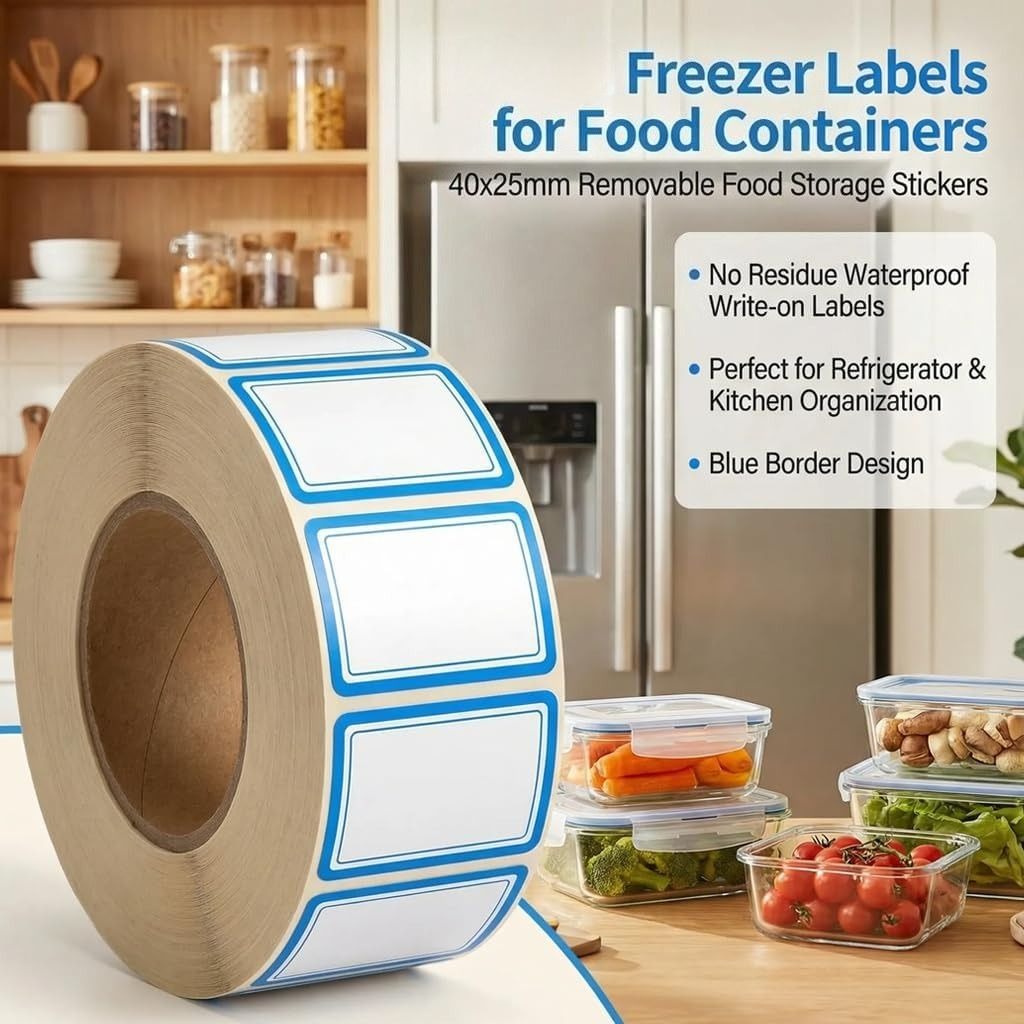 500 Adet 2 Satırlı Dondurucu E - Food Storage Jar Labels incelemesi ve fiyatı