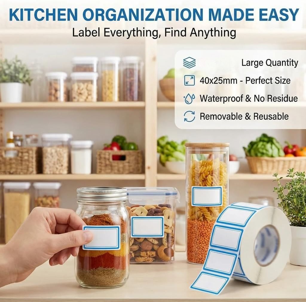500 Adet 2 Satırlı Dondurucu E - Food Storage Jar Labels incelemesi ve fiyatı