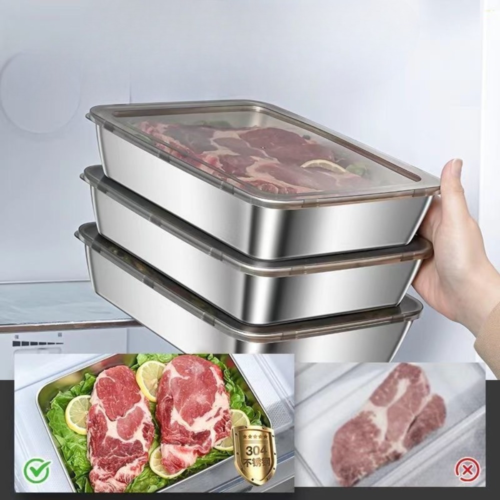 Gıda Sınıfı Paslanmaz Çelik Ka - Food Storage Stainless Steel Containers incelemesi ve fiyatı