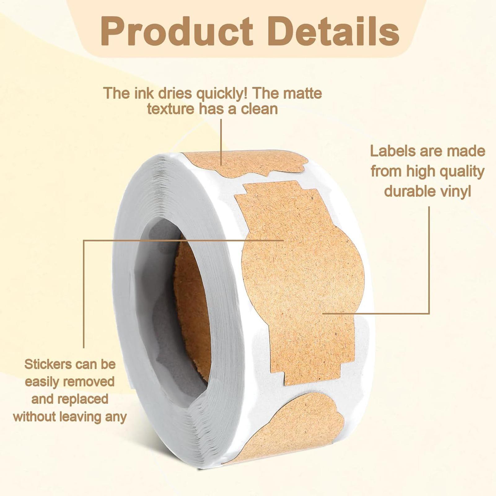 300 adet kavanoz etiketleri çı - Food Storage Jar Labels incelemesi ve fiyatı