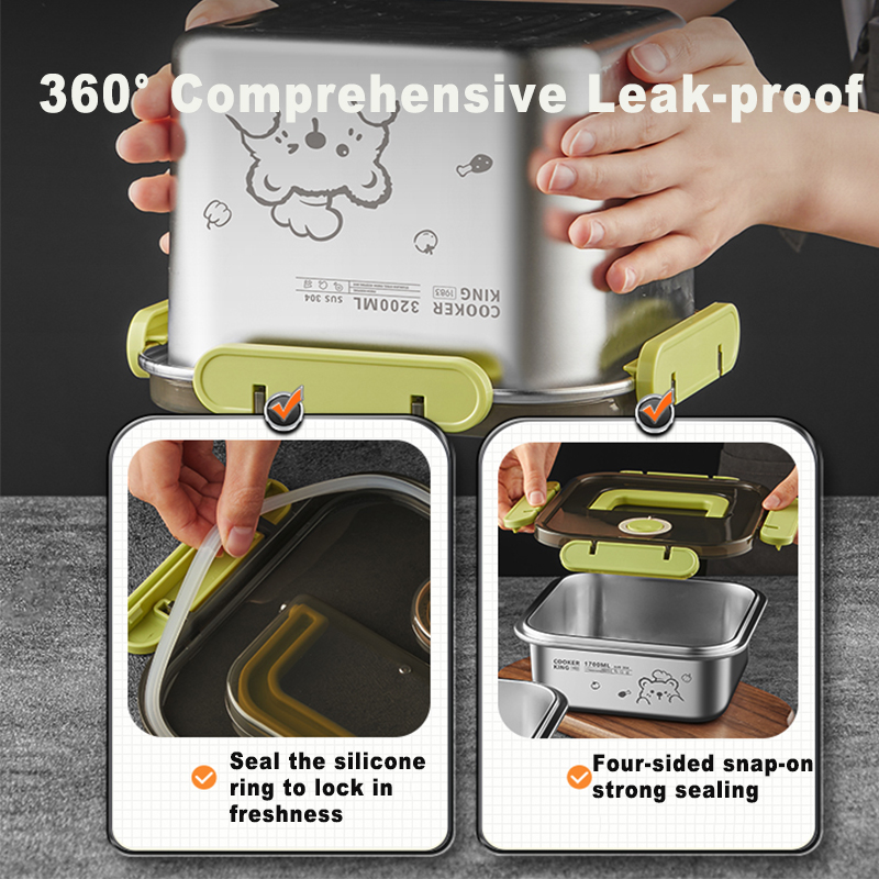 COOKER KING 420ml-6200ml Büyük - Food Storage Stainless Steel Containers incelemesi ve fiyatı