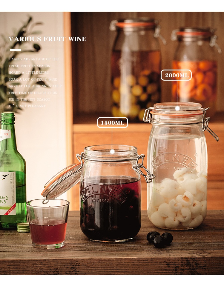 İngiltere Kilner Mühürlü Kavan - Food Storage Uk incelemesi ve fiyatı