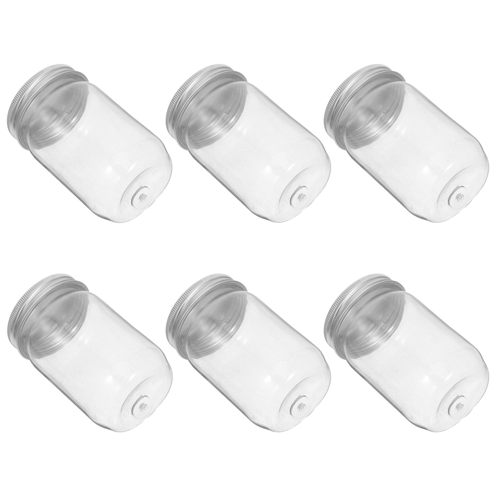 6 adet şeffaf plastik Mason ka - Food Storage Jars & Containers incelemesi ve fiyatı