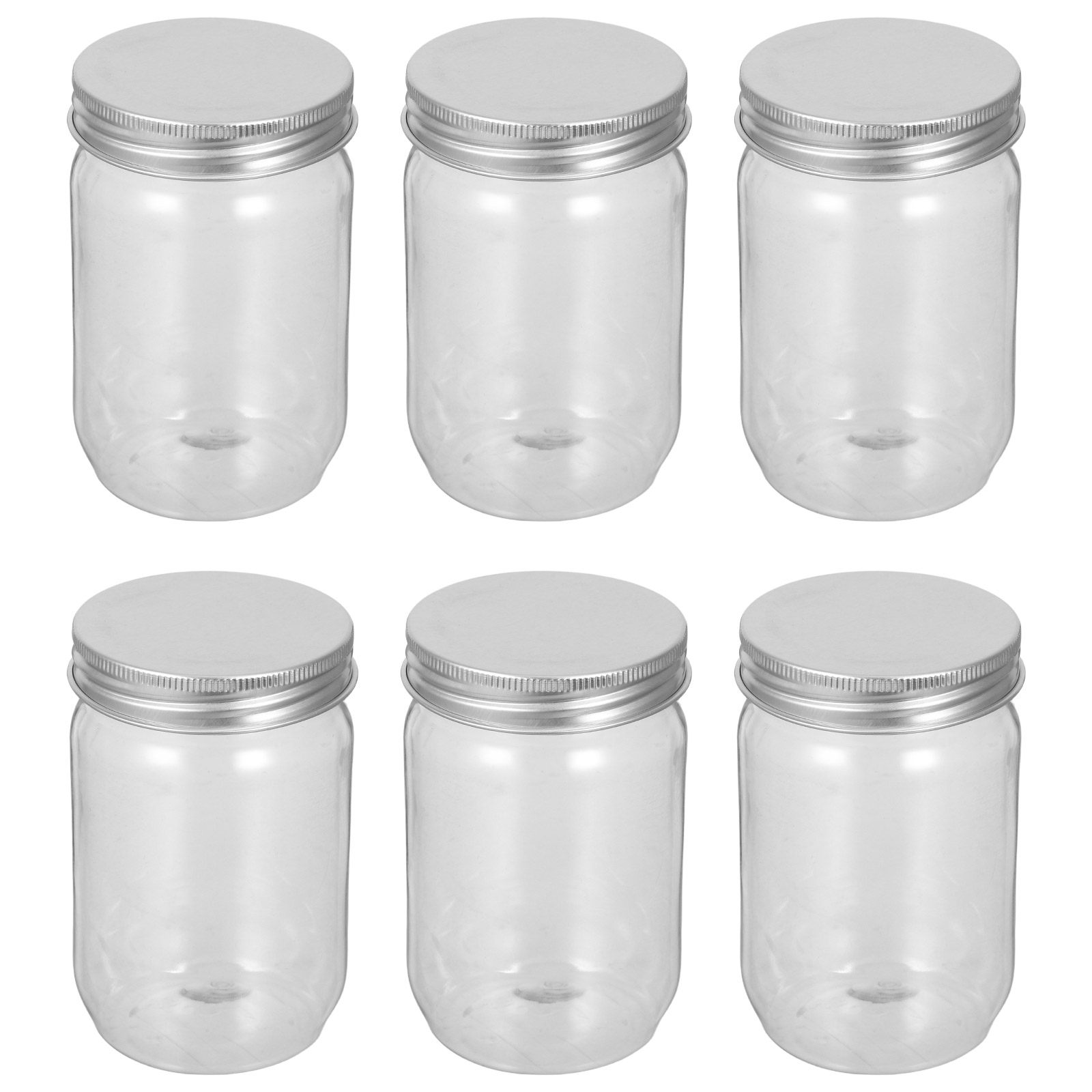 6 adet şeffaf plastik Mason ka - Food Storage Jars & Containers incelemesi ve fiyatı