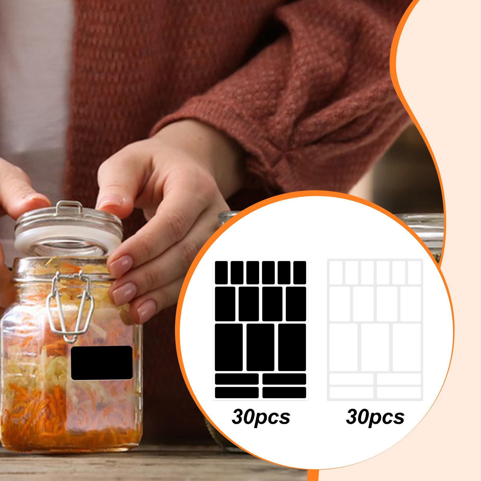30 adet çıkarılabilir etiketle - Food Storage Jar Labels incelemesi ve fiyatı