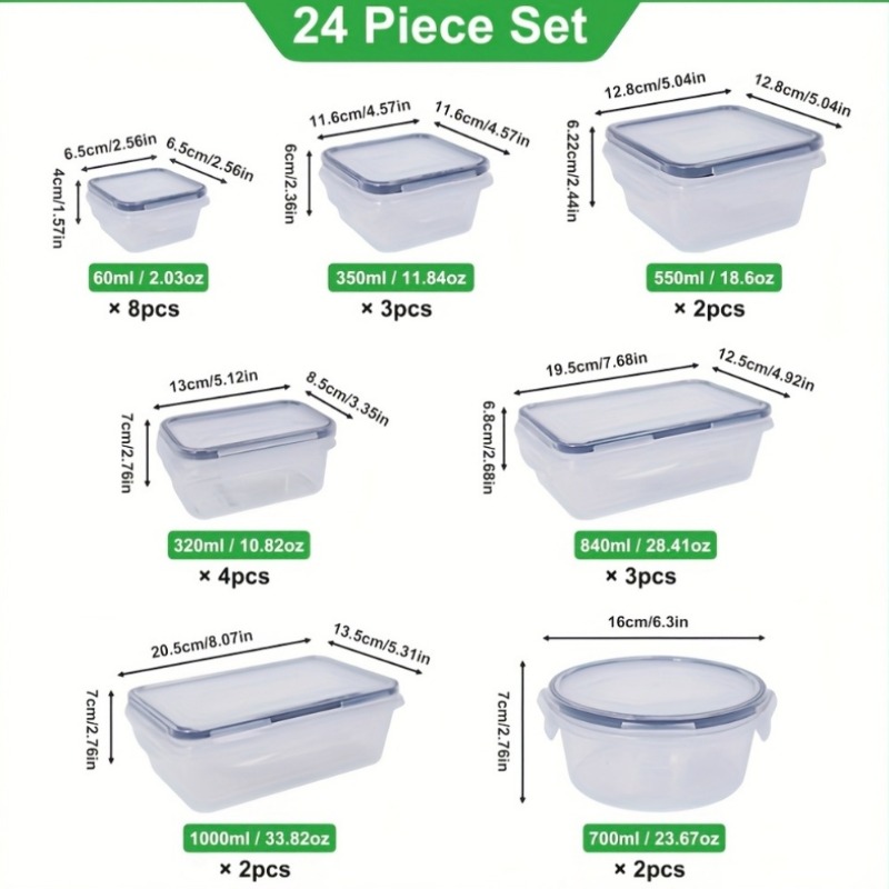 48 Parça BPA İçermeyen Gıda Sa - Food Storage Containers Set incelemesi ve fiyatı