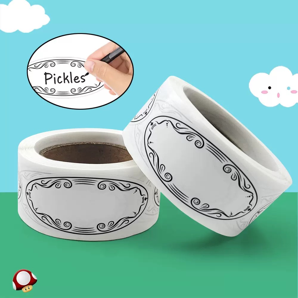 150 Adet Oval Konserve Etiketl - Food Storage Jar Labels incelemesi ve fiyatı
